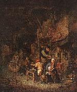 Adriaen van ostade Interior with a Peasant Family oil